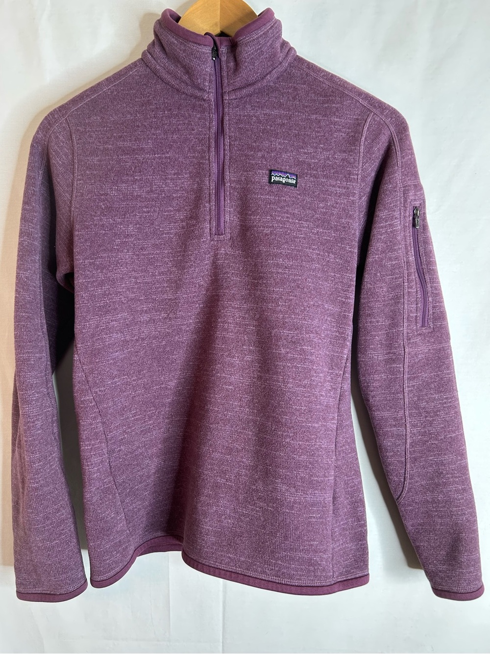 Patagonia 1/4 Zip Pullover Better Sweater in Heathered Purple Women’s Size M